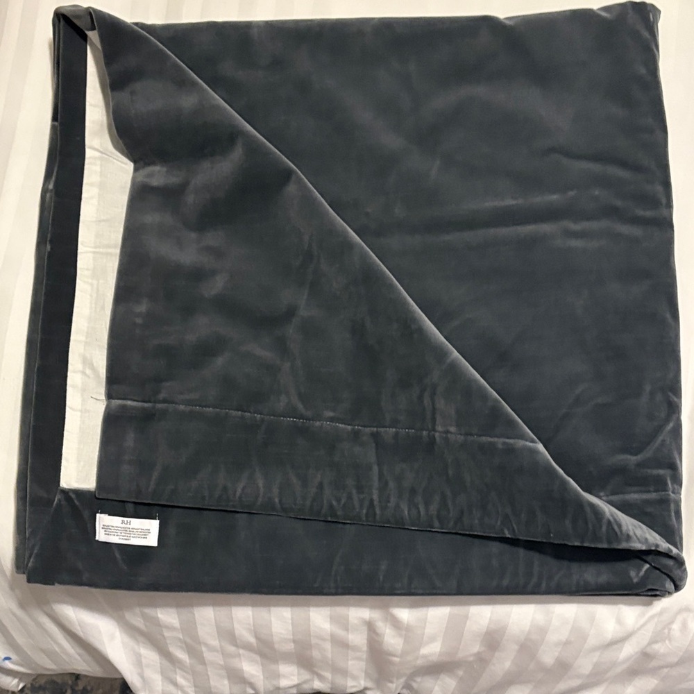 Restoration Hardware 2 panels Velvet Curtain. - Picture 3 of 7
